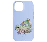 Carcasa para iPhone 15 Womens Girls Cottagecore Magical Frog Toad Snail Goblincore