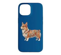 Carcasa para iPhone 15 Womens Girls Kids Folk Art Illustration Corgi Dog Lover