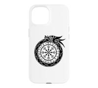 Carcasa para iPhone 15 Yelmo nórdico de Ouroboros del asombro