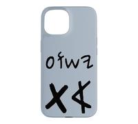 Carcasa para iPhone 15 Yeshua Aleph TAV Jesús Primero Último en Paleo Hebreo (Negro)