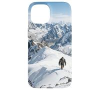 Carcasa para iPhone 15 Yeti Snow Mountain Peak - Gráfico Misterioso de Criatura Oculta