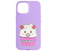 Carcasa para iPhone 15 Yume Kawaii Fashion Fairy kei Ropa Lindo Gato Cara Cupcake