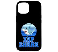 Carcasa para iPhone 15 Zap Shark Family Reunion Squad Primer Apellido