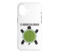 Carcasa para iPhone 16 13 Moon Turtle Lunar Calendario Naturaleza Diseño Shell