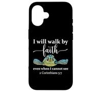 Carcasa para iPhone 16 2 Corinthians 5 17 We Walk by Faith Not by Sight Bible Verse