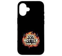 Carcasa para iPhone 16 20% Hotter Than You Llamas Divertido Sarcástico