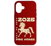 Carcasa para iPhone 16 2026 Lunar Chinese New Year Fire Horse