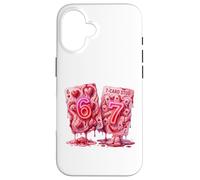 Carcasa para iPhone 16 67 Six Seven Valentine Hearts Poker Card Meme Couple Girls