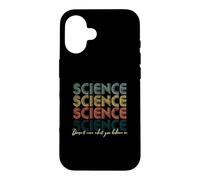 Carcasa para iPhone 16 A la Ciencia no le Importa lo Que creas en Vintage Envejecido