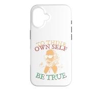 Carcasa para iPhone 16 A tu Propio yo sé Verdadero. Shakespeare en Gafas de Sol Hamlet