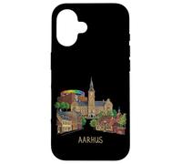 Carcasa para iPhone 16 Aarhus Dinamarca Viaje Souvenir City Monumento Regalo