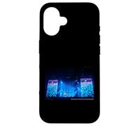 Carcasa para iPhone 16 AC DC Live Concert Arena Multitud Azul Escenario Luces Rock