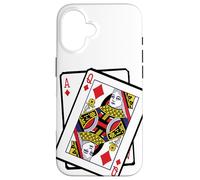 Carcasa para iPhone 16 Ace & Queen of Diamonds 21st Birthday Twenty One Years Old
