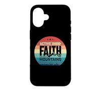 Carcasa para iPhone 16 Active Faith Can Move Mountains Christian Men Women Kids