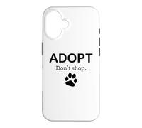Carcasa para iPhone 16 Adopta No Compre Animal Rescue