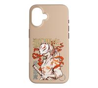 Carcasa para iPhone 16 Aesthetic Japanese Kabuki Kitsune Mask Demon Samurai Girl