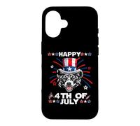 Carcasa para iPhone 16 Akita Dog Patriotic American 4th of July Dogs Lovers