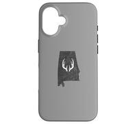 Carcasa para iPhone 16 Alabama AL Deer Hunting Shed Antlers Design