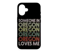 Carcasa para iPhone 16 Alguien En Oregon Me ama Estado Retro Vintage