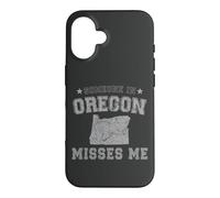 Carcasa para iPhone 16 Alguien en Oregon me extraña corazón Vintage State