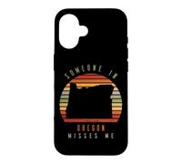 Carcasa para iPhone 16 Alguien en Oregon me extraña Vintage State Retro