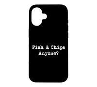 Carcasa para iPhone 16 ¿Alguien Quiere Fish & Chips? Chips y Pescado Divertidos