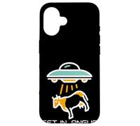 Carcasa para iPhone 16 Alien Abduction Cattle Angus Beef We're Having Hamburgers