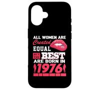 Carcasa para iPhone 16 All Women Are Born In 1976 50 Years Old Funny 50th Birthday