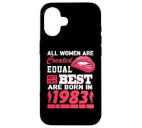 Carcasa para iPhone 16 All Women Are Born In 1983 43 Years Old Funny 43rd Birthday