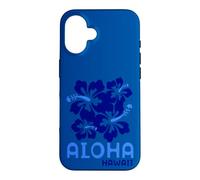 Carcasa para iPhone 16 Aloha Hawaii Blue Hibiscus