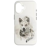 Carcasa para iPhone 16 Aloka The Walk for Peace Dog Spreading Hope Indian Ink Art