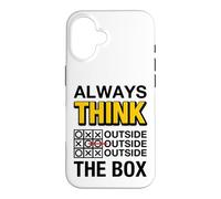 Carcasa para iPhone 16 Always Think Outside The Box Illustration Graphic Designs