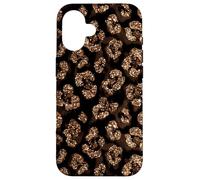 Carcasa para iPhone 16 Amarillo Marrón Leopardo Luxe Animal Spot Elegante Diseño Glam