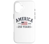 Carcasa para iPhone 16 America 250 Years 2026 1776 USA United States Flag July 4th