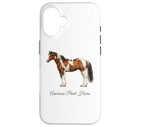 Carcasa para iPhone 16 American Paint Horse Hermosa Ecuestre