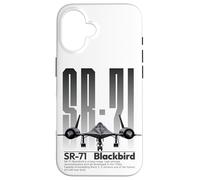 Carcasa para iPhone 16 American SR71 Blackbird Spy Avión Militar Aviación Arte