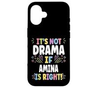 Carcasa para iPhone 16 Amina Personalized Women's Gift Custom Amina
