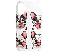 Carcasa para iPhone 16 Amo a mi Bulldog francés