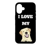 Carcasa para iPhone 16 Amo a mi Labrador Retriever