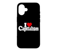 Carcasa para iPhone 16 Amo EL CAPITALISMO del CORAZÓN CAPITALISTAS MERCADOS Libres