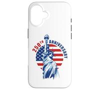 Carcasa para iPhone 16 An Amazing 250 Years 1776-2026 Birthday American (White)