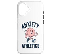 Carcasa para iPhone 16 Ansiedad Atletismo Cerebro Correr Ejerc