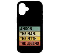 Carcasa para iPhone 16 Anson The Man The Myth The Legend - Cita Personalizada Divertida