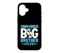 Carcasa para iPhone 16 Anuncio de bebé Only Child Big Brother 2026