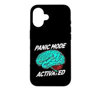 Carcasa para iPhone 16 Anxiety Humor Panic Mode Activated Brain