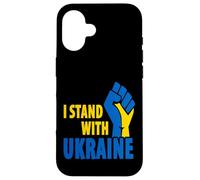 Carcasa para iPhone 16 Apoyo a Ucrania - Estoy con Ucrania - Bandera de Ucrania