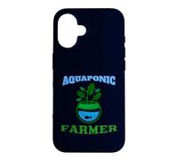 Carcasa para iPhone 16 Aquaponic Farmer Cultivador hidropónico de Agricultura sostenible