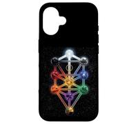 Carcasa para iPhone 16 Árbol de la Cábala Sephiroth Queen Escala Geometría Sagrada Hermética