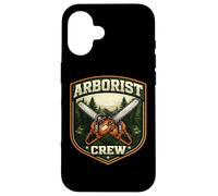 Carcasa para iPhone 16 Arborist Crew Arboriculturist Team Tree Cutter Leñador