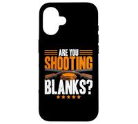 Carcasa para iPhone 16 Are You Shooting Blanks Clay Paloma Trap Shooting Skeet Hombres